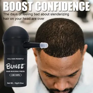 Thickening Hair Fibers (15g) - Fills thinning areas for instant volume and thickness - Suitable for both genders