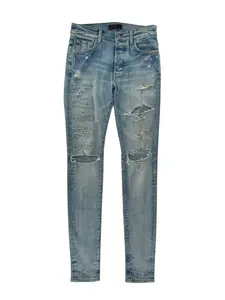990821 Amiri Spellout Denim Lightwash