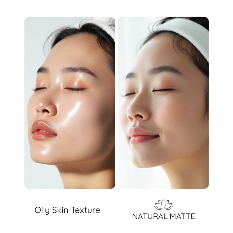 Premium Korean Oil Blotting Sheets for Natural Matte (100 Sheets) – Large-Size Face Blotting Papers – Bamboo Charcoal & Green Tea Infused, Makeup-Friendly, Easy-Dispense Pocket Pack for Oily or Combination Skin – Instant Shine Control