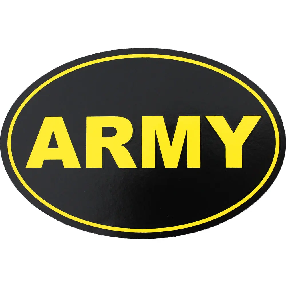 Military Army Euro-Oval Stickers, 3" x 4 1/2" (4 1/2 inches) Size Decals for DIY Scrapbooking & Stamping (Toys & Hobbies)