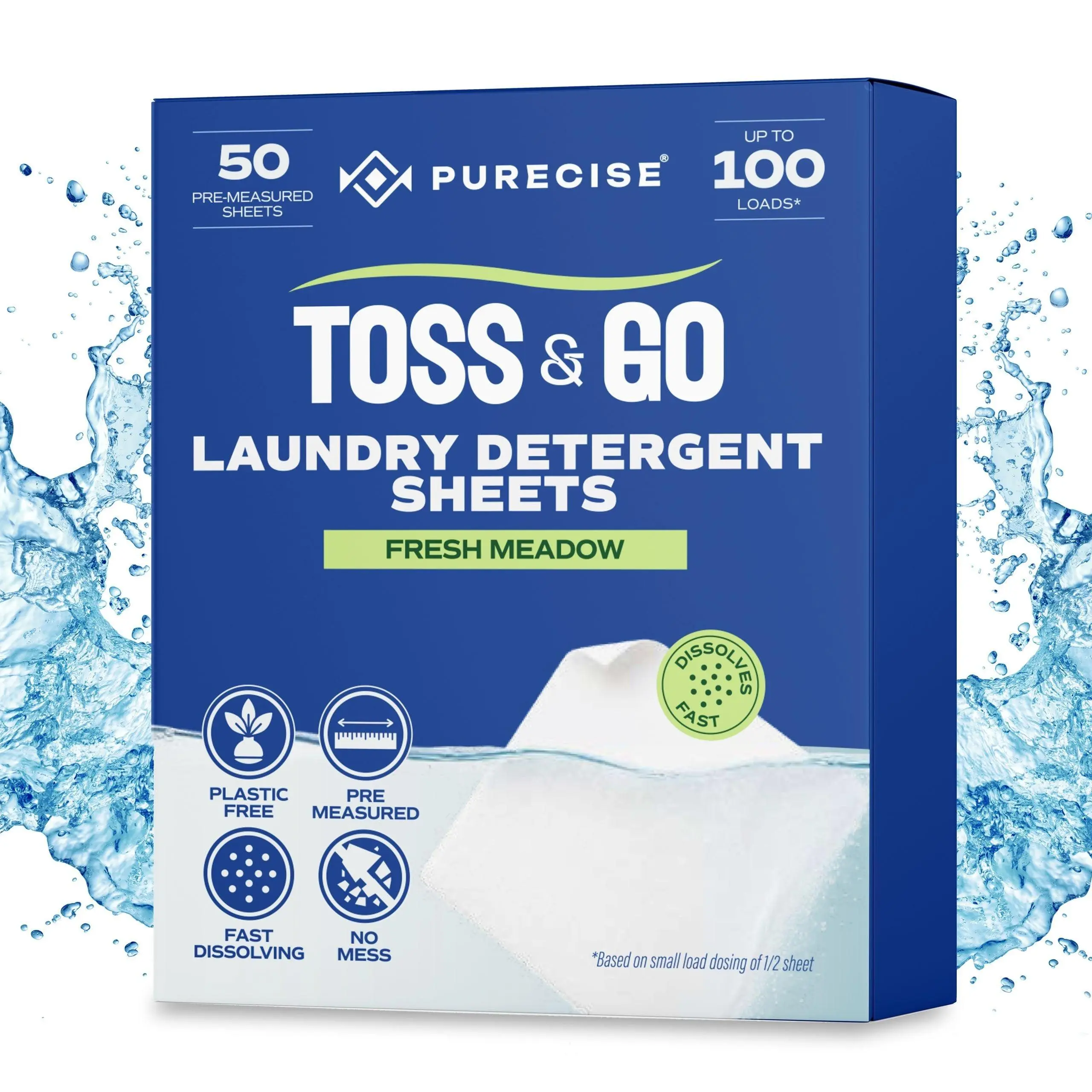 Toss & Go Laundry Detergent Sheets Box Laundry Detergent Bulk Household Laundry Detergent