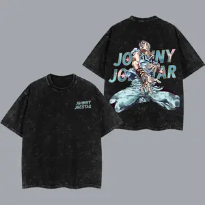 [Otaku Drip] Johnny Joe Star - Jojo Steel Ball Run T-Shirt Oversized Vintage Anime Tee | Unisex Streetwear Cotton Top Inspired | Classic Japanese Anime Graphic Shirt for Fans and Collectors
