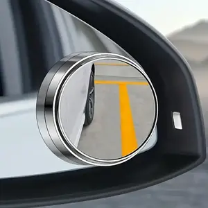 [2 HD Rearview Mirrors] 2 HD Round Rearview Mirrors | 360 Degree Adjustable Blind Spot Mirror Wide Angle Mirror | To Increase The Safety Of Children In The Car
