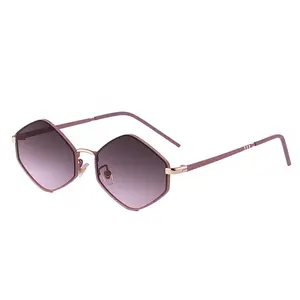 Women's Fashion Simple Full Frame UV Protection Trendy Ladies Eyewear Travel & Sunscreen Grey & Black Sunglasses with Gradient Lenses for Everyday Use