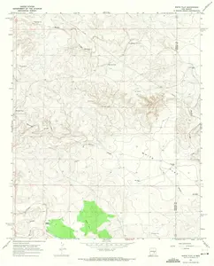 White Flat New Mexico USGS Topographic Quadrangle Map, 1967, 1:24000