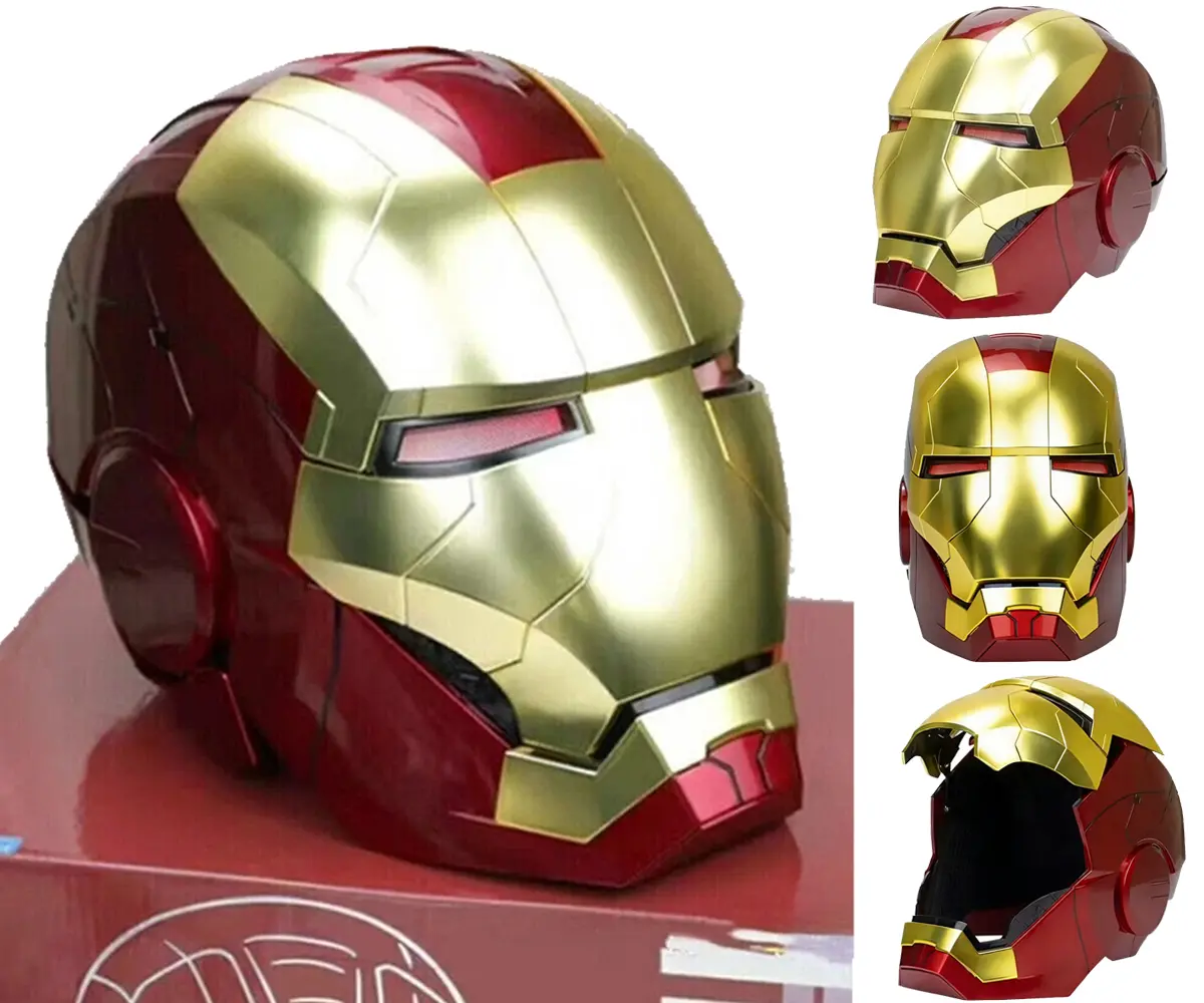 Iron Man MK5 Helmet: 1:1 Wearable Electric Mask, Jarvis Voice Control,  Fully Automatic Sensor Opening