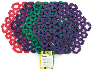 WorldWide Sales Online 4pc Bamboo Trivet 8.5", Assorted Colors, For Hot Pans, Pots, Bowls, Mugs – Home Goods, import_202