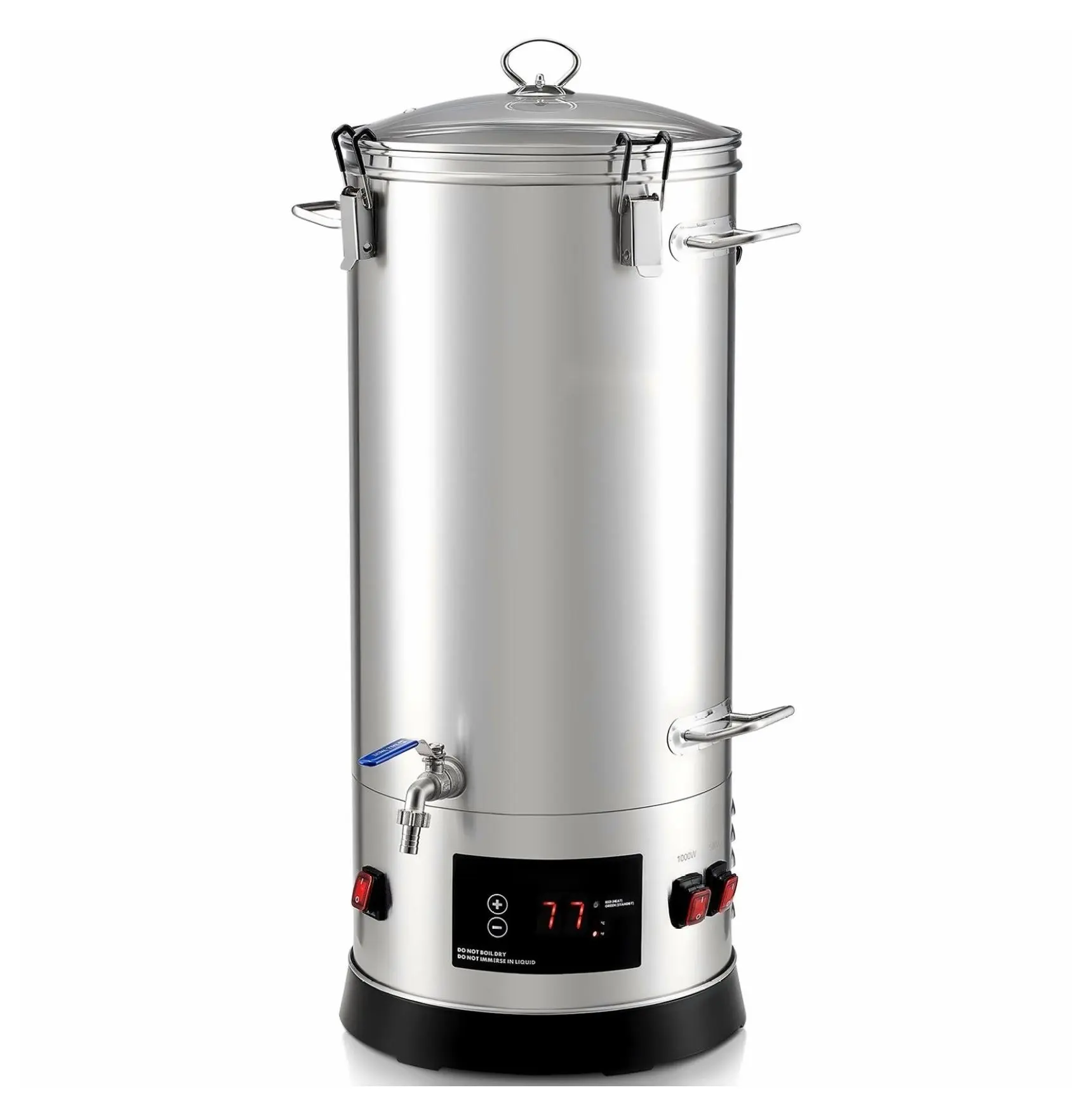 Beer Brewing Kit 8 Gal/30L Stainless Steel Home Brew System, 1500W All-in-One Electric Brewer with Strainer & Handle Default