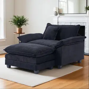 Oversized Accent Chair with Ottoman,Oversized Chaise Lounge Chair Indoor with Deep Seat,Reading Chairs Comfy Chenille Sofa Couch Chairs for Living Room Bedroom Modern Loungeouched furniture living room sectionalouch sofa living room recliner crazy  deals