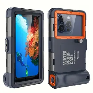 Waterproof Phone Case for Iphones & Samsungs, Ideal for Dive/snorkel Adventures, Fits Devices Under 6.9 Inches, Perfect for Photos/videos