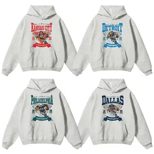 Vintage Football Hoodie, Hometown Pullover, Ash Grey All Team Football Hoodie, Unisex Hoodie, Gift For Men & Women, Sportwear