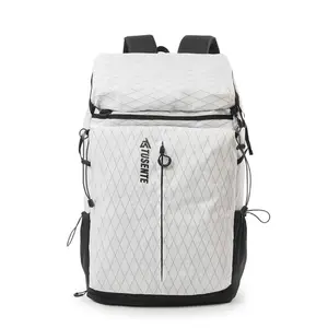 Two-tone zipper backpack, one-size-fits-all, nylon