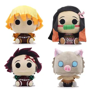 20cm Soft Stuffed Demon Slayer Cartoon Figure Doll - Kamado Tanjirou, Kamado Nezuko, Kochou Designs with Cute Monkey Design, Ideal Birthday Gifts for Fans & Children