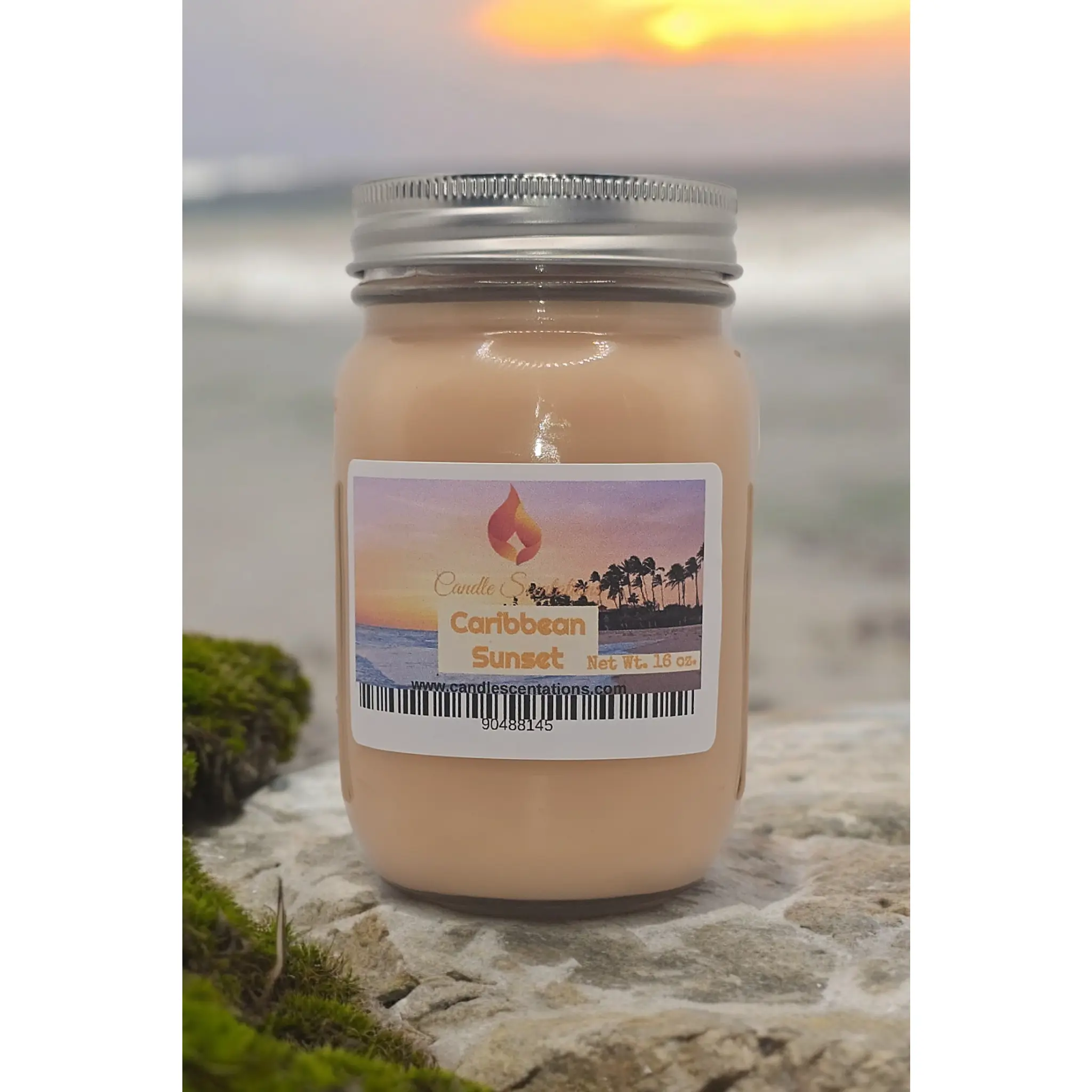 Caribbean Sunset 16oz. Candle - Perfect for Creating a Relaxing Atmosphere