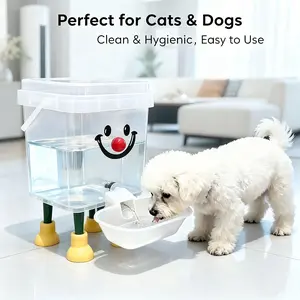 New Pet Automatic Water Feeder, Pet Cat Automatic Water Refill Drinking Machine, Portable Plug-Free, Large Capacity Cat Waterer