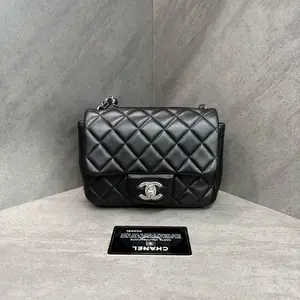 Pre-owned CHANEL CF mini square SN17 lambskin