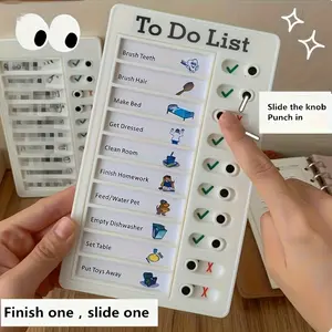 Reusable Family Habit Tracker, Daily Schedule Management Board, Organize Habits Efficiently, Perfect for Home Use, Easy to Customize