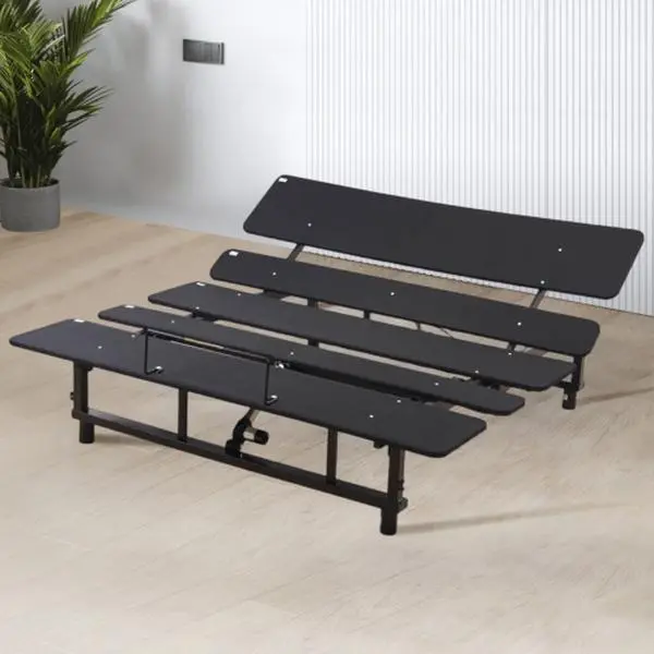 Queen Adjustable Bed Base Frame with Head & Foot Incline, Wireless Remote, Zero Gravity Mode & Quiet Motor, Heavy-Duty Black Adjustable Bed Foundation