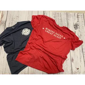 Salsa Pride Women's Crewneck T-Shirt - Making Salsa Great Again Tee for Summer Casual Wear Medium Size