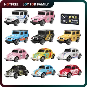 Hotfree 1/64 Mini RC Car, 2.4GHz High-Speed Racing, App & Remote Control, 3-Speed Adjustable, USB Rechargeable, LED Lights, Fun Indoor & Outdoor Toy, Birthday Christmas Gift for Kids & Boys