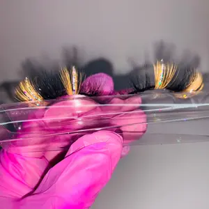 October Lashes Faux Glitter Cosmetic Makeup Eyelashes Halloween