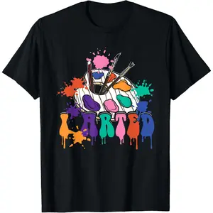 Art Teacher Outfit for Art Painter Artsy I Arted T-Shirt for Men Women  Graphic tees