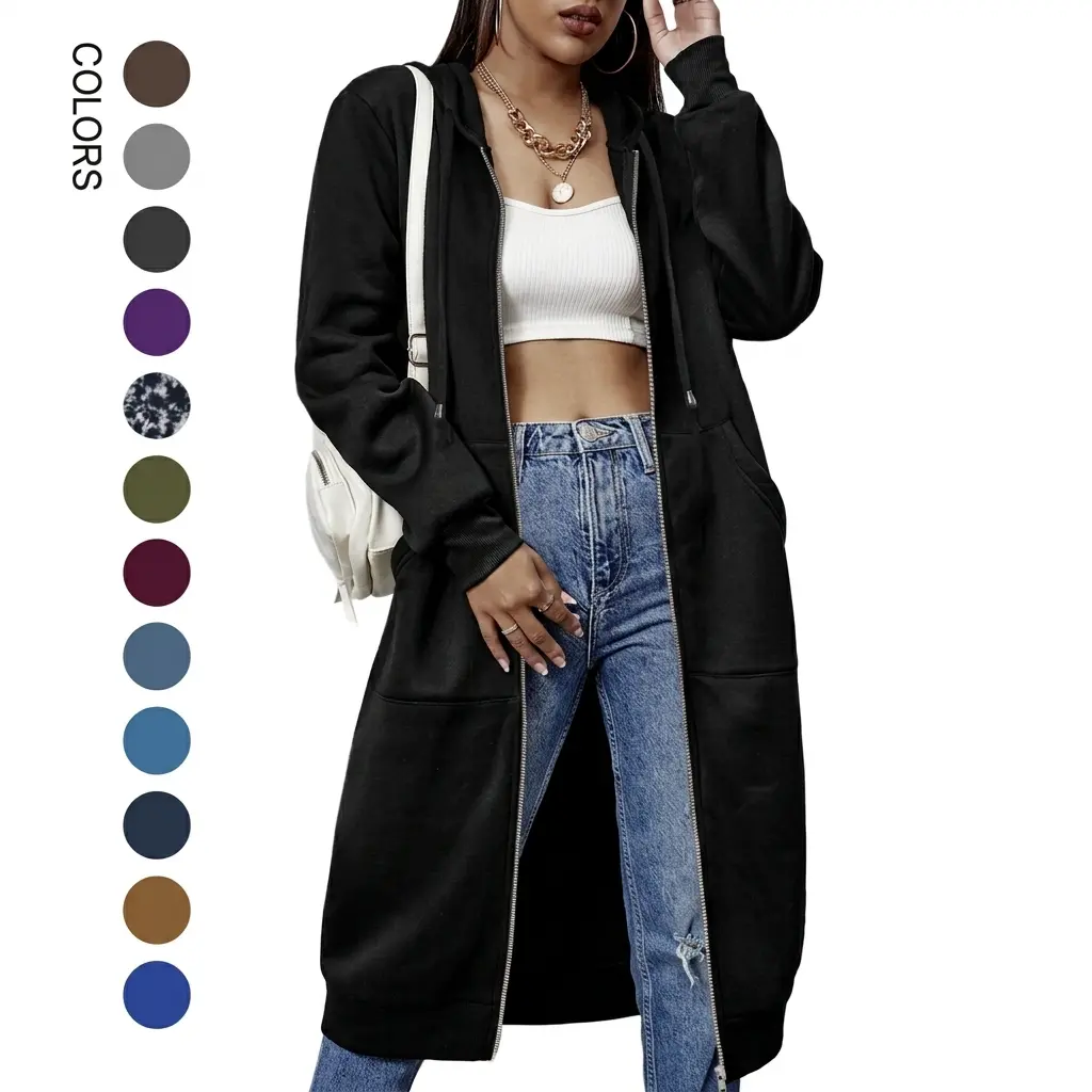 ZEAGOO Women Casual Zip up Fleece Hoodies Tunic Sweatshirt Long Hoodie Jacket Long Sleeve fitted striped knitwear,sohochic ZEAGOO Women Casual Zip up Fleece Hoodies Tunic Sweatshirt Long Hoodie Jacket Long Sleeve fitted striped knitwear,sohochic