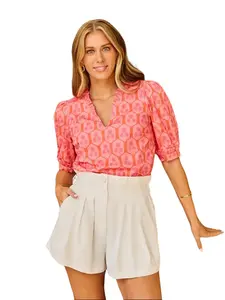 Rosette Charm Top