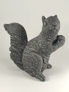 Squirrel Concrete Statue, Concrete Garden Statues, Cement Statue, Tree Squirrel, Concrete Animal, Home Yard Garden Decor, Yard Art, Figure