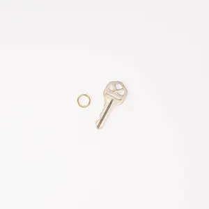 Small (14mm) Brass Split Ring for Keys - Perfect for Everyday Use