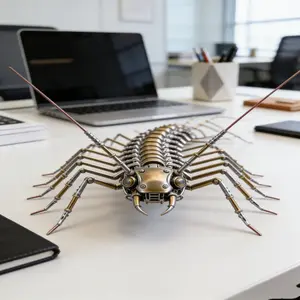 DIY Mechanical Steampunk Centipede Model Kit, 3D Insect Puzzle Assembly Set, Creative High Difficulty Handmade Art, Perfect Gift for Boyfriend