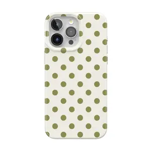 Casely iPhone 15 Pro Max Case | Spotted in SoHo | Green Polka Dot | Compatible with MagSafe | Classic Ultra Thin Design