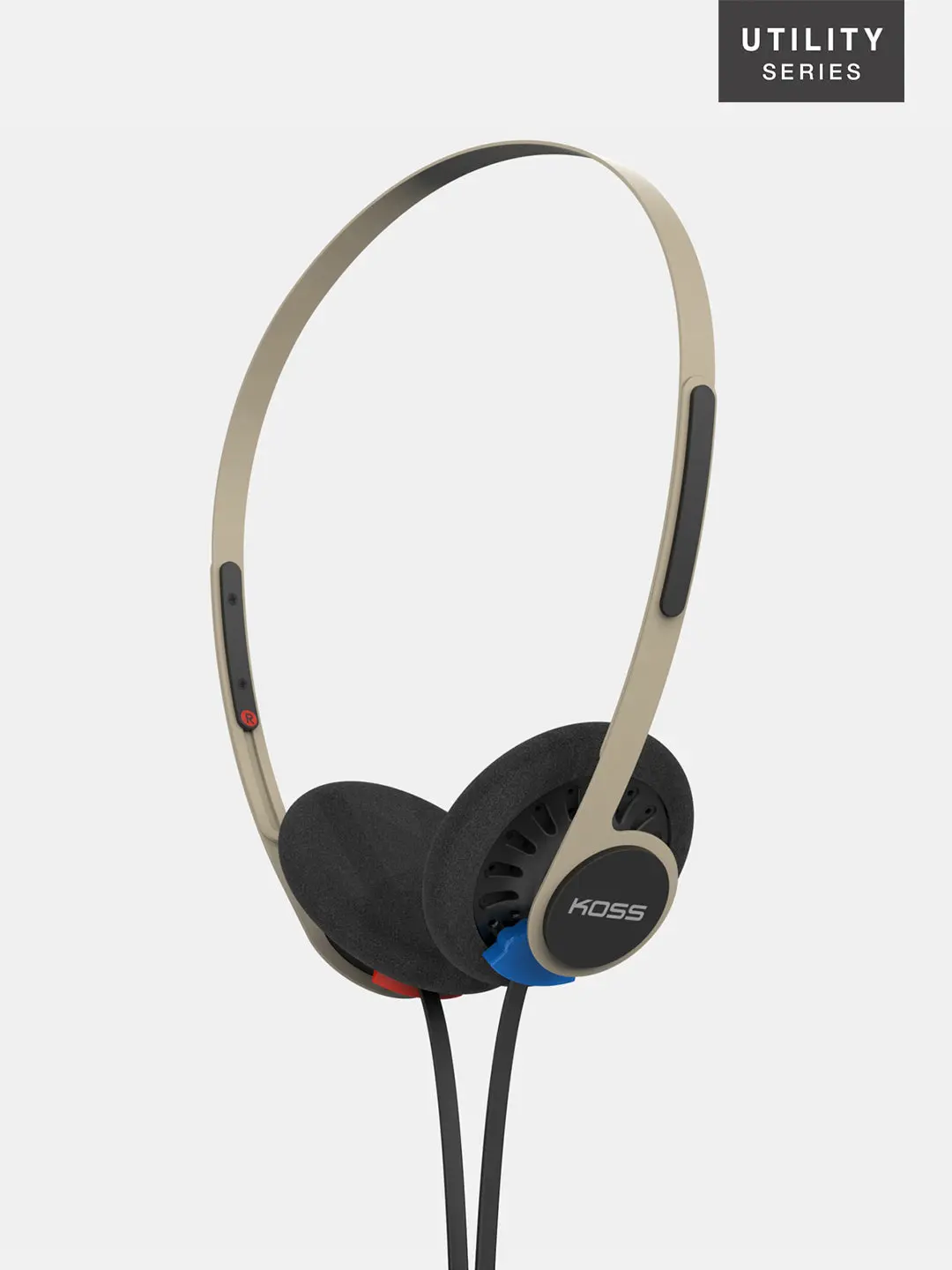 KPH40 Utility, Retro Style On-Ear Headphone, High-Fidelity, Detachable Cord