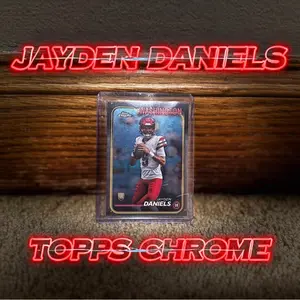 Jayden Daniels Topps Chrome Rookie Card