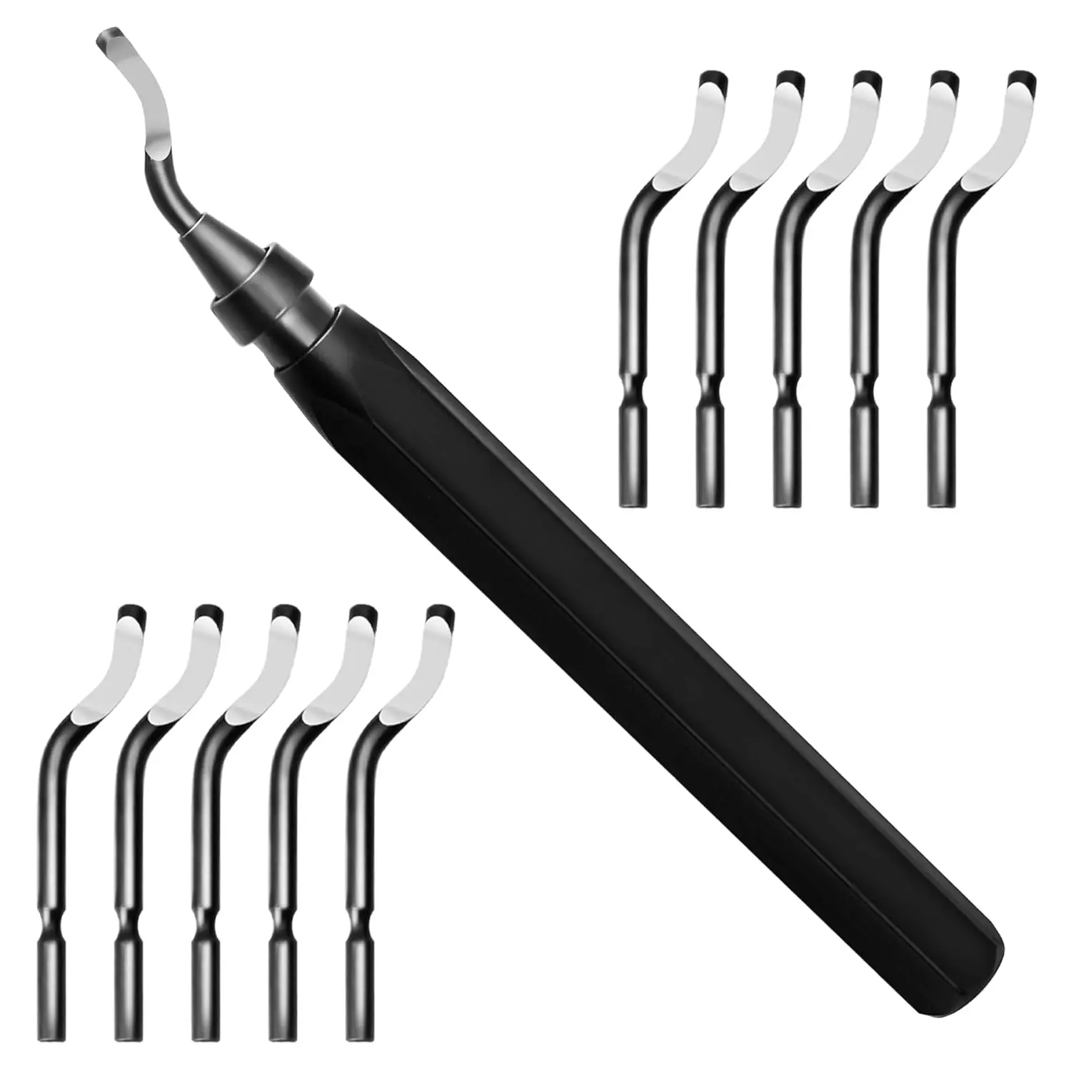 Deburring Tool for  Printing with 11 High Speed Steel , Deburring Tool Burr Removal Reamer Tool, Deburring Tools for Metal, , PVC Pipes, Copper, Plastic,  and  Printed Edges