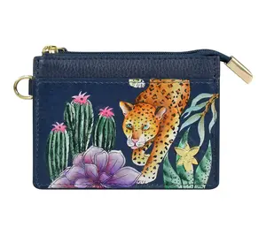 Anushcka Painted Leather Card Case