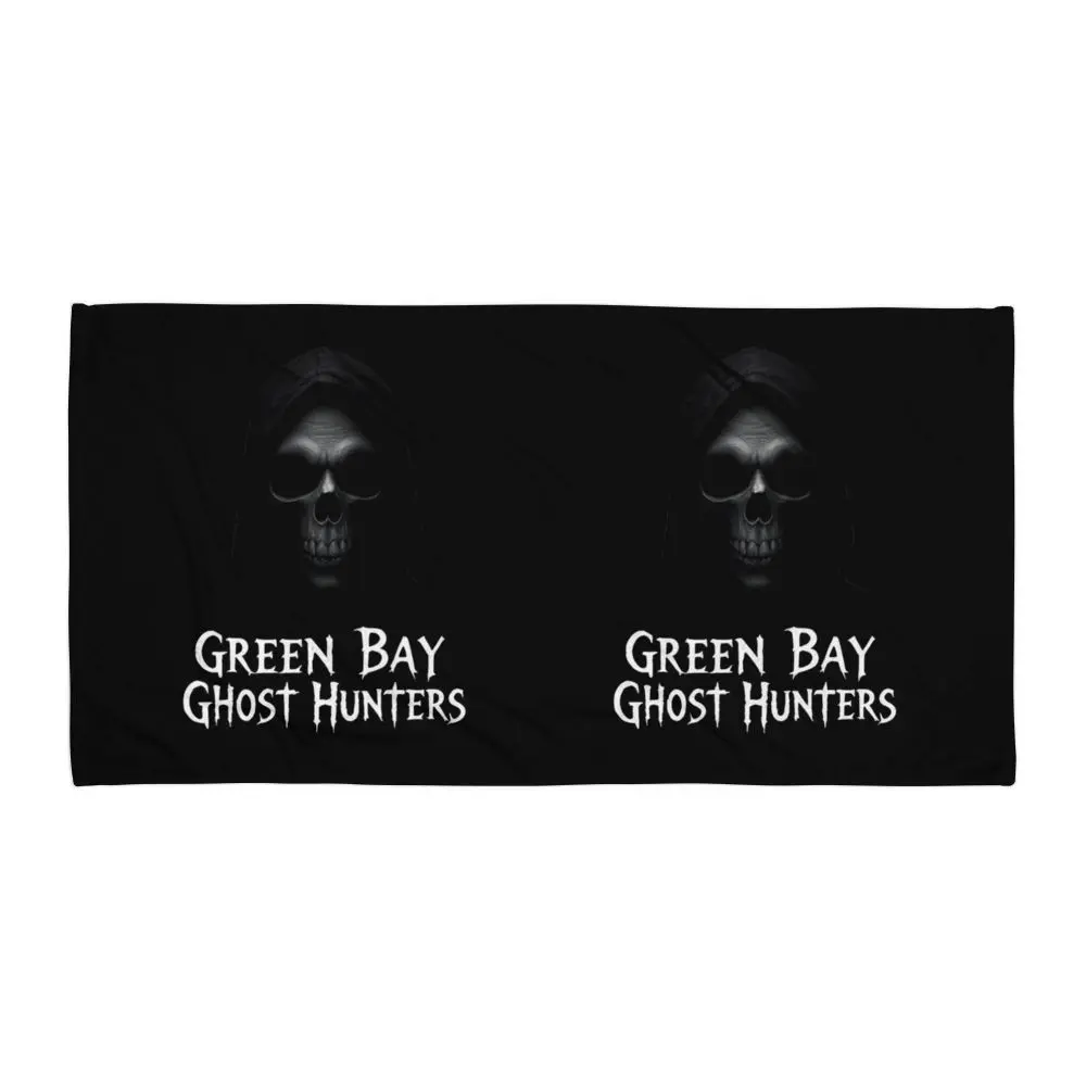 Green Bay Ghost Hunters Sublimated Cotton Towel, Water-Absorbent Bathroom Home Supply