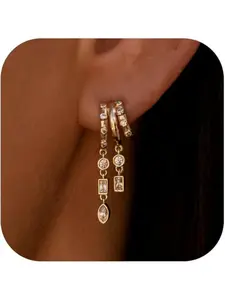 Brogan tassel earrings - versatile, fashionable, high-end ear jewelry with delicate tassels and ear loops. Elegant ear rings for formal occasions with a high-end touch. Teardrop Earrings