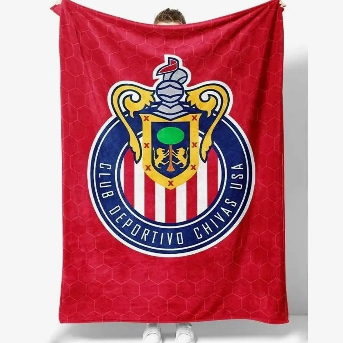 Club Deportivo Chivas USA Blanket V3 Mexican Football fan Blanket, Christmas Gifts, Gift For Friends, Made in US