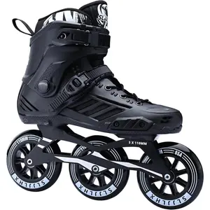 3 Wheels Inline Skates for Men Women, Professional Roller Skates for Male Female, Adult Speed Skates with 110MM Wheels
