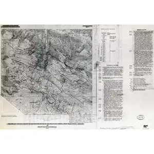 Stillwater Complex, Montana - Bedrock Geology Map, 1978