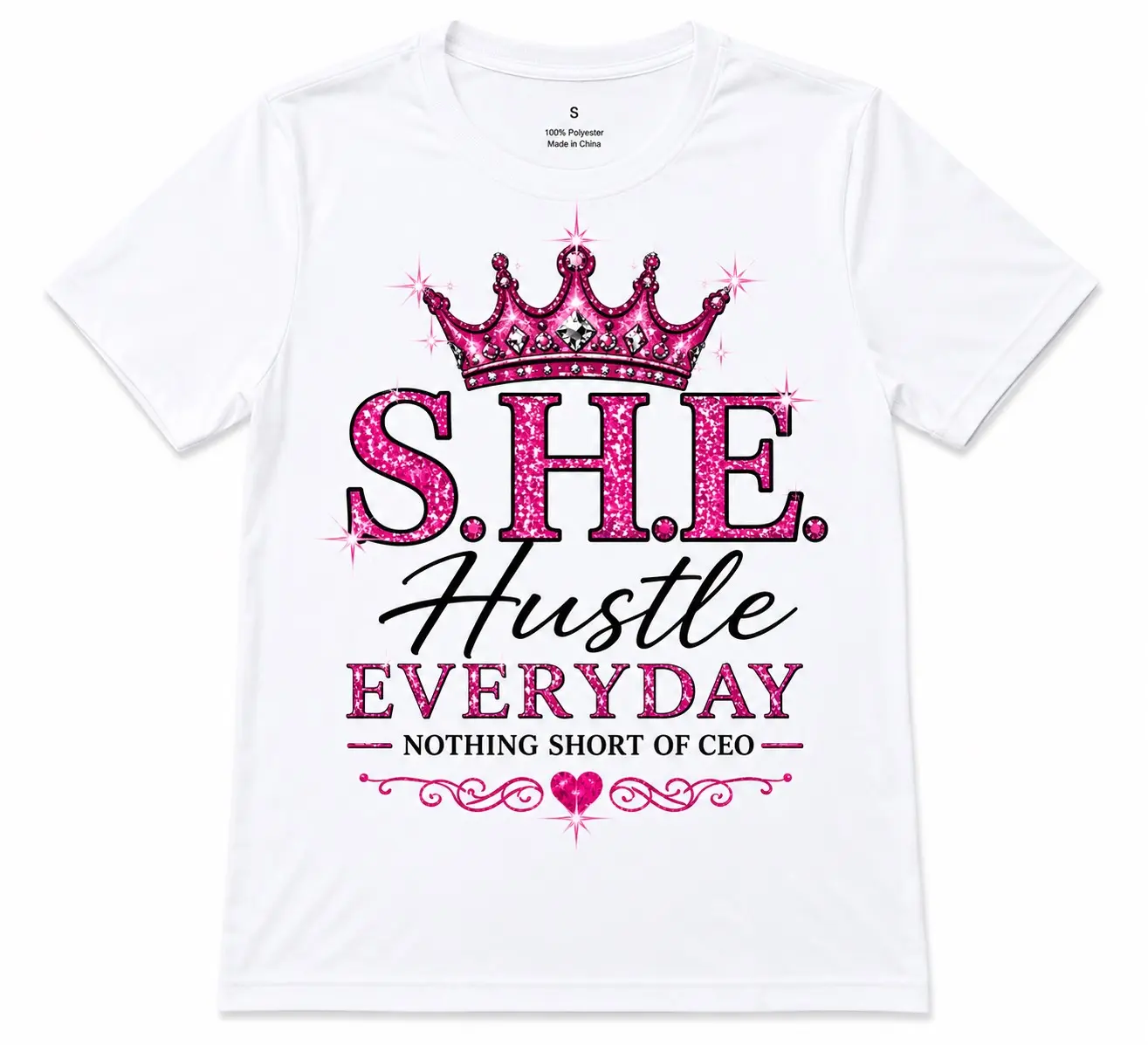S.H.E Hustle Everyday CEO Graphic Tee.
