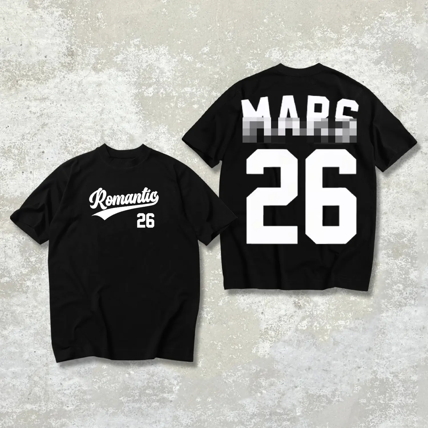 Bruno "The Romantic" Tour Tee #2, Mars 2026 New Album Music T-shirt, Romantic Tour Merch, Unisex Y2K Cotton Tee, Mars Music Top, Graphic Tees, Concert Outfits