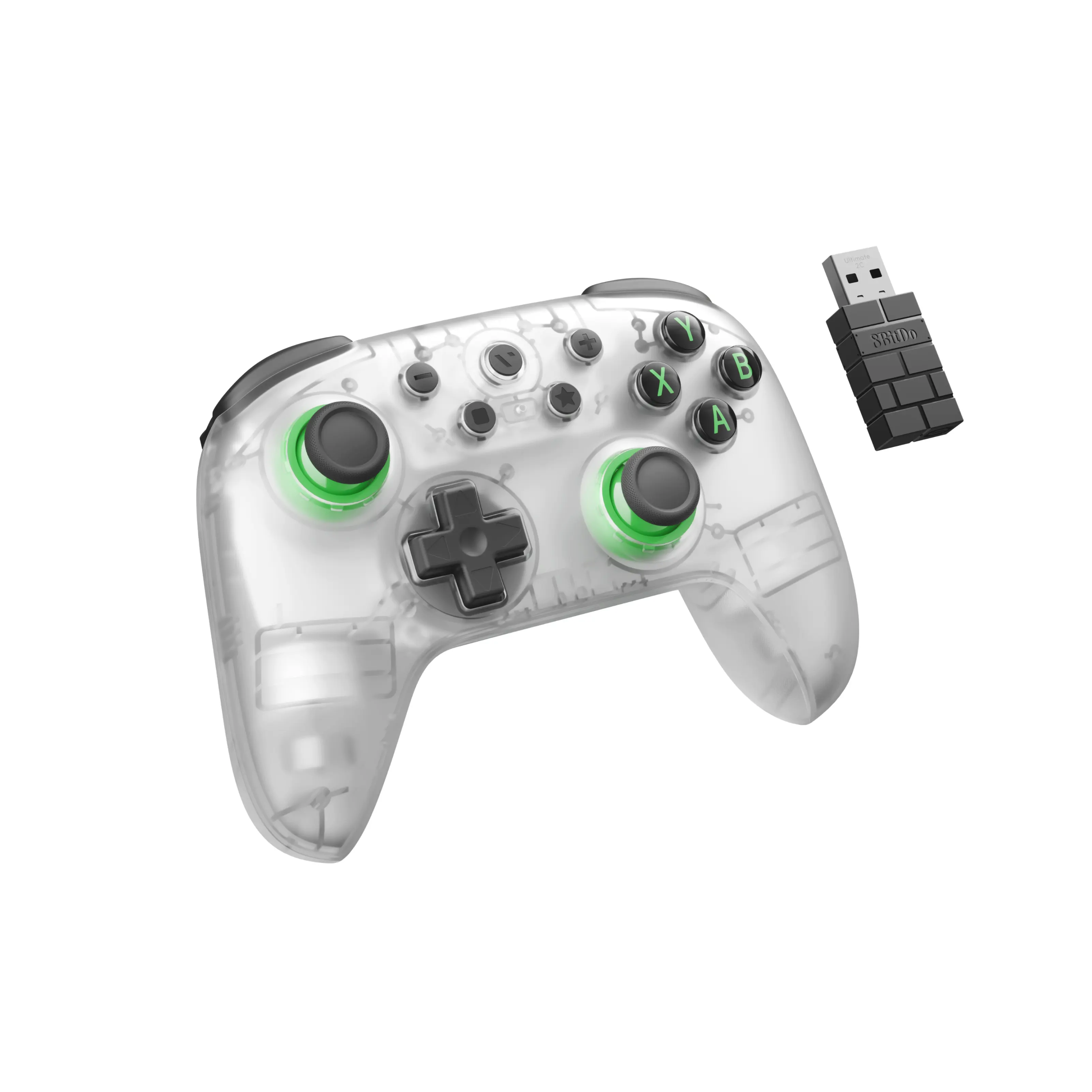 VITURE × 8BitDo Ultimate 2C 3-Mode Wireless Gaming Controller for Neckband, Android & Windows | Xbox Layout | Hall Effect Joysticks | Linear Triggers | L4/R4 Mapping | Wired, Bluetooth & 2.4G