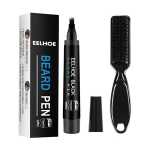 EELHOE Beard Filler Pen Kit Waterproof, Sweat-Proof, No-Smudge Beard Pen Beard Tracing Pen