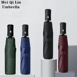 1 fully automatic umbrella, easy to use, compact and portable design, suitable for travel, windproof features, rain and water weather resistance,  business folding umbrella waterproof rain Black travel umbrella compact umbrella