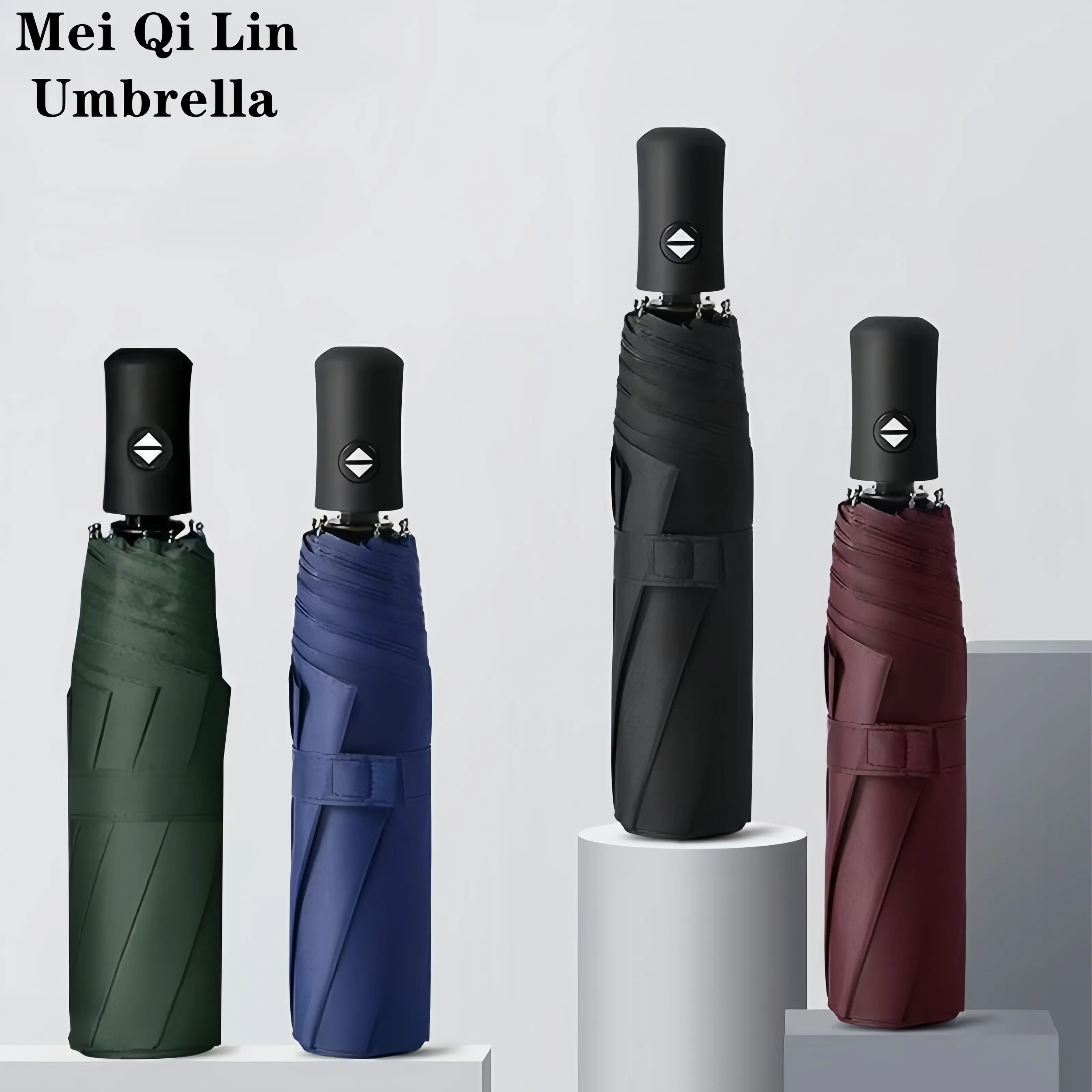 1 fully automatic umbrella, easy to use, compact and portable design, suitable for travel, windproof features, rain and water weather resistance,  business folding umbrella waterproof rain Black travel umbrella compact umbrella
