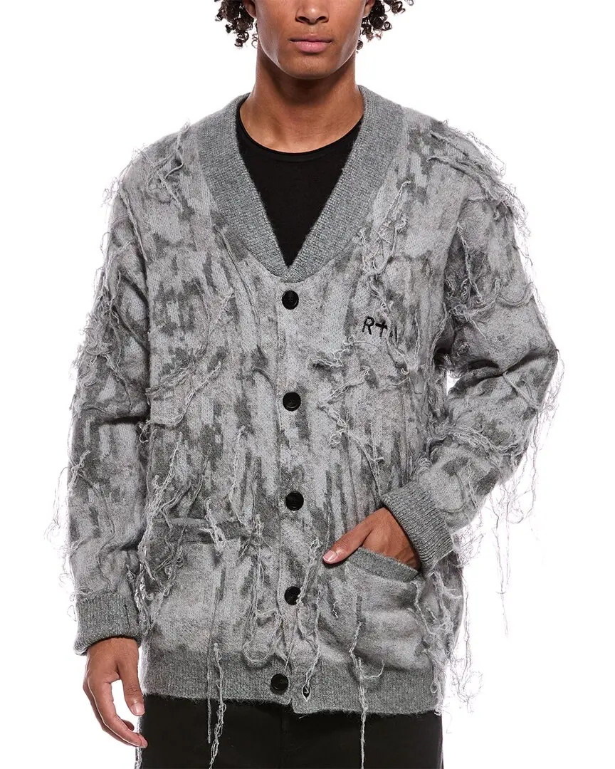 RtA Zephyr Mohair & Wool-Blend Cardigan