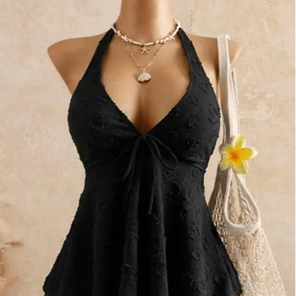 Women's Fashion Tankini Swimsuit, Stylish Two-Piece Swimwear, Comfortable Beachwear, Perfect for Pool Parties and Vacations