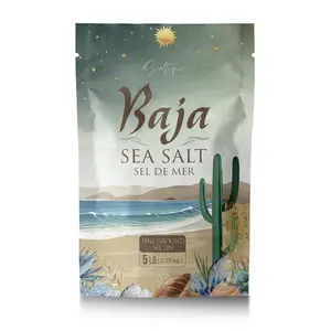 Saltique 5lb Baja Sea Salt Fine Ground - 4X More Minerals than Celtic Salt- Packed with 90 Minerals Helping You Stay Hydrated And Improve Electrolyte Balance-100% Unrefined - GMO-free - Paleo